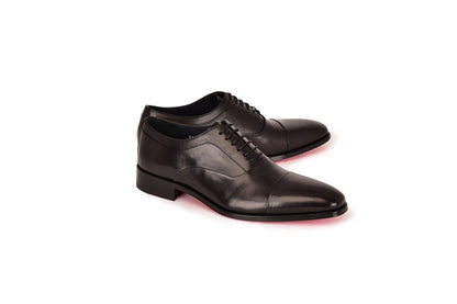 C0001107-6694 Cap toe lace up-Black