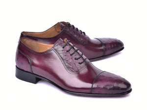 Corrente 6708 Cap-Toe Lace-Up Oxford - Burgundy - Burgundy - Size 13