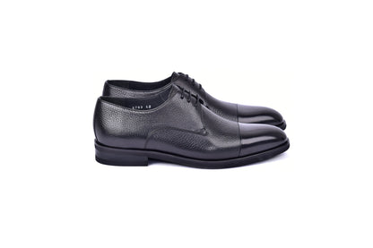 C001105-6793 Cap Toe Deer Skin- Black