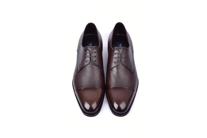 C001106-6793 Cap Toe Deer Skin- Brown