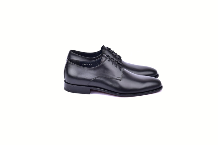 C00103-6806 Plain Toe Lace up-Black