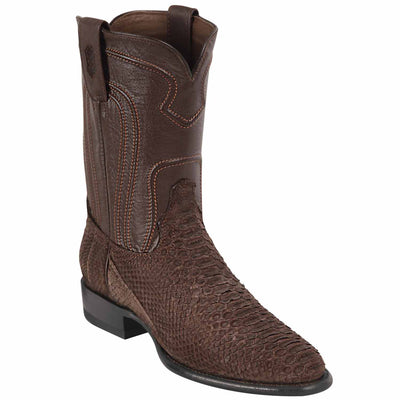 Men's Los Altos Original Python Boots Roper Toe 5 LAB-695788-060  - from alligatorwarehouse.com