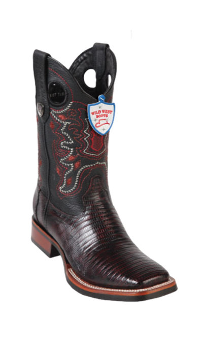 Wild West Botas de Armadillo Horma Rodeo Black Cherry 1   - from alligatorwarehouse.com