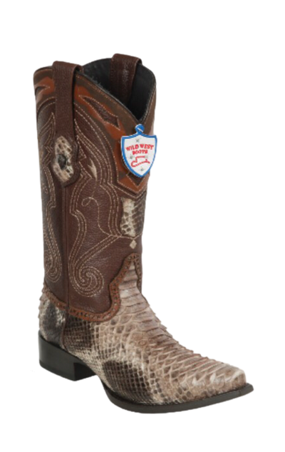 Bota de Pitón Original Horma Punta Recortada Wild West 1   - from alligatorwarehouse.com