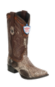 Bota de Pitón Original Horma Punta Recortada Wild West