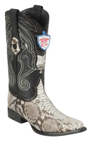 Bota de Pitón Original Horma Punta Recortada Wild West