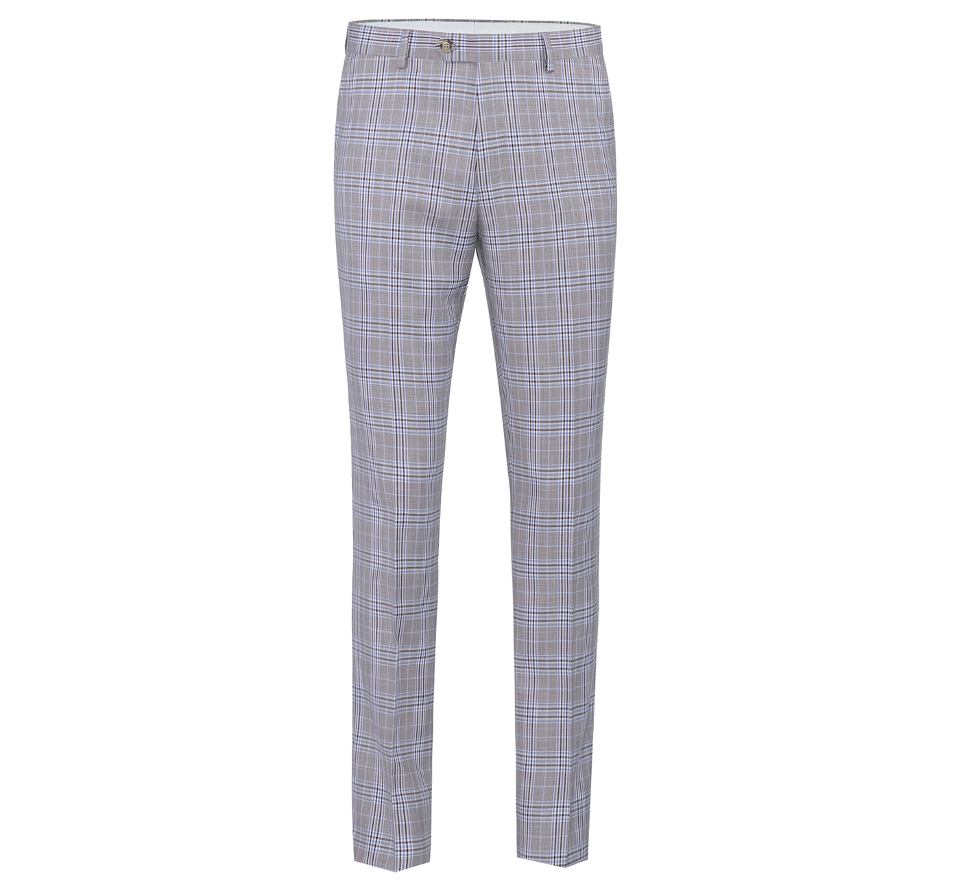 292-7 Men's Slim Fit 2-Piece Single Breasted Check Dress Suit