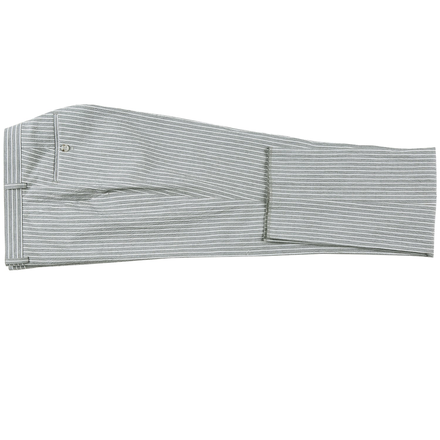 611-1 Men's Slim Fit Notch Lapels Gray Stripe Cotton Suits 6 SO6611-1 slim suits_38L  - from alligatorwarehouse.com
