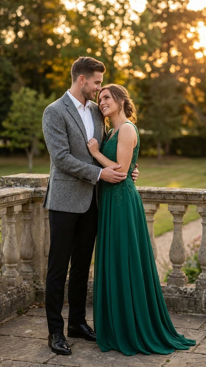 Men’s Grey Harris Tweed Blazer Jacket, Classic Herringbone Wool Sport Coat for Business Casual