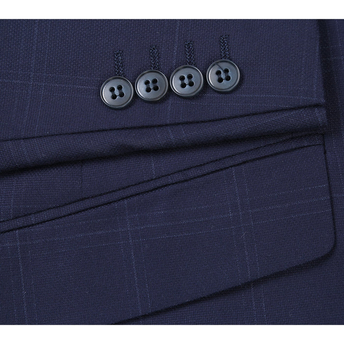 293-29 Men's Slim Fit Checked Suits