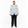Big and Tall Men’s Silver Gray Paisley Tuxedo Jacket – Satin Shawl Lapel Blazer for Weddings, Proms, and Formal Events 5   - from alligatorwarehouse.com