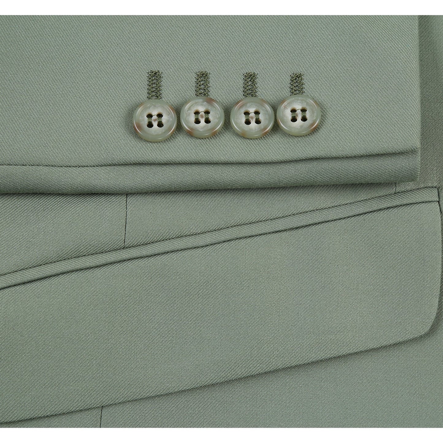 201-12 Men's 2-Piece Slim Fit Single Breasted Notch Lapel Suit