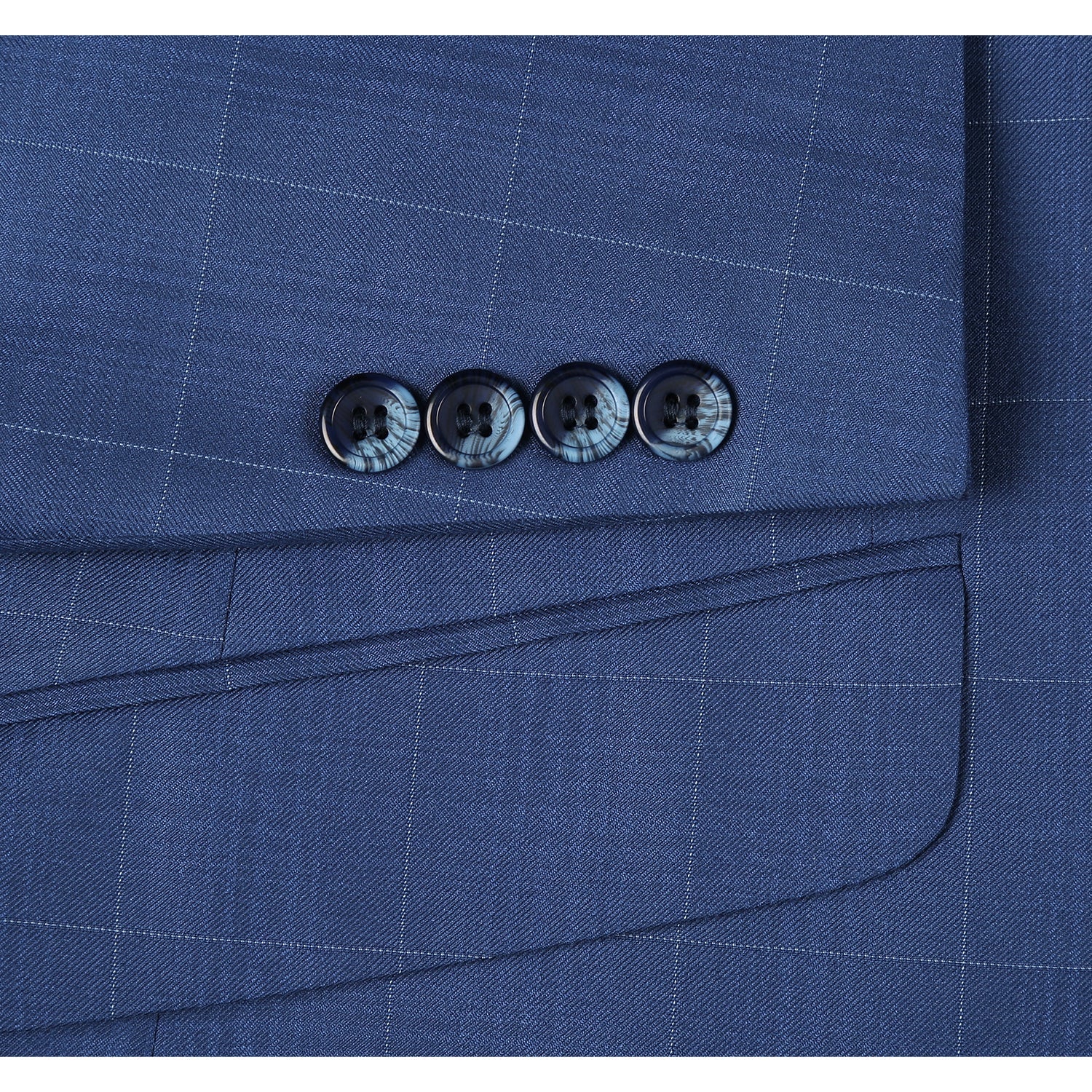 291-20 Men's Slim Fit 2-Piece Single Breasted Check Dress Suit 6 SO6291-20 slim suits_36S  - from alligatorwarehouse.com