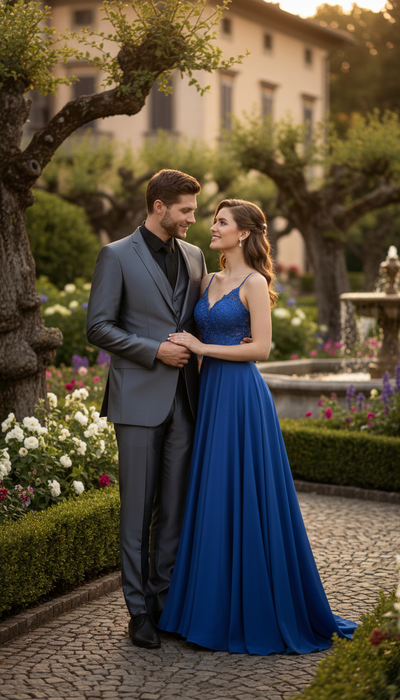 Men’s Dark Grey Shiny Two-Piece Suit – Slim Fitted Formal Jacket and Tailored Pants - Sateen Metalic in Charcoal Gray Color 6   - from alligatorwarehouse.com