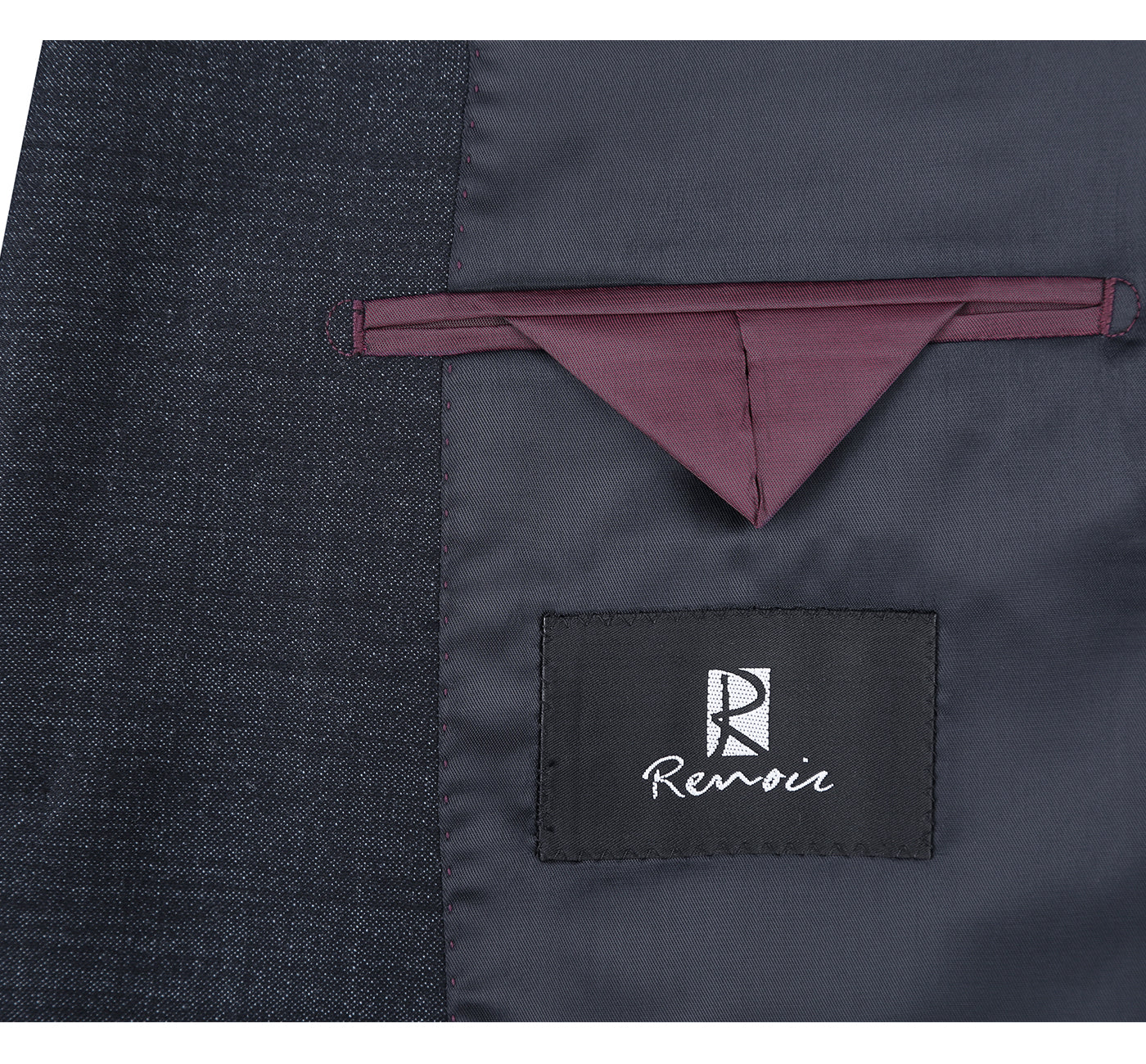 558-2 Men's Two Piece Slim Fit Wool Blend Suit
