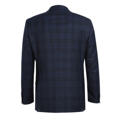 293-21 Men's Slim Fit Stretch Checked Suits