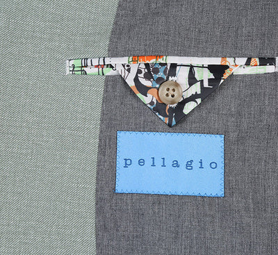 Half Canvas Slim Fit Blazer in Light Sage Gray 6 SO6PS24-4_Riserva-JKT_38R  - from alligatorwarehouse.com