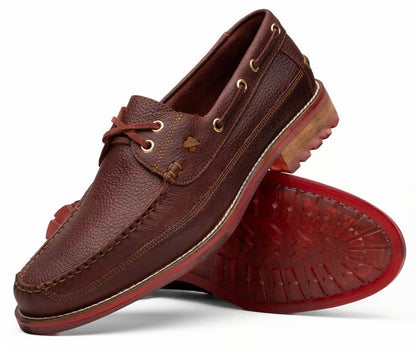 Marco Di Milano Amalfi Wine Premium Calf Leather Boat Shoes - view 1