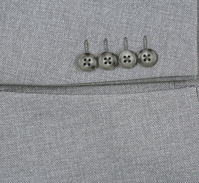 Half Canvas Slim Fit Blazer in Gray 5 SO6PS24-2_Riserva-JKT_38R  - from alligatorwarehouse.com