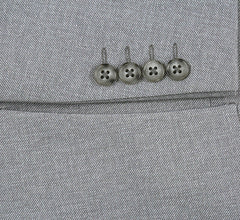 Half Canvas Slim Fit Blazer in Gray
