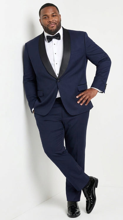 Men’s Father of the Bride Tuxedo Suit – Shawl Lapel Wedding Suit in Black, Navy or Hunter Green