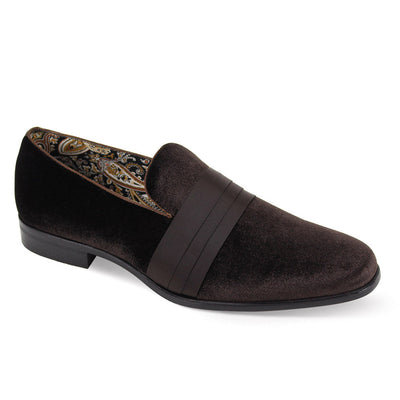 Uptown Hustle in Chocolate Brown Sleek Velvet Loafers 1 7021_CHBROWN_7  - from alligatorwarehouse.com