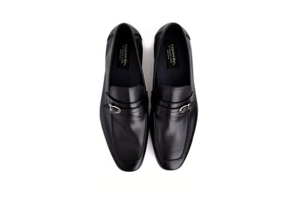 C0001117-7256 Side buckle loafer- Black