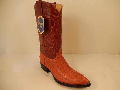 Wild West Boots Cognac Crocodile Cowboy Boot 1   - from alligatorwarehouse.com
