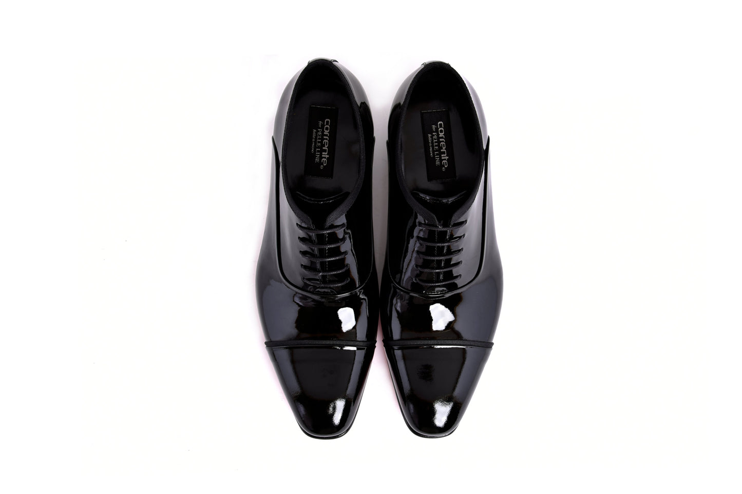 C0001102- 7368P Cap toe lace up - Black Patent