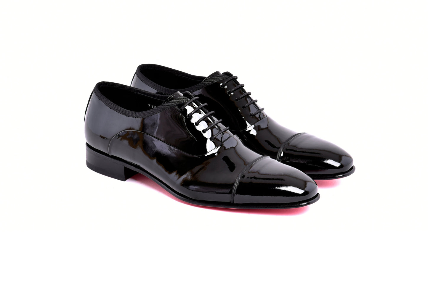 C0001102- 7368P Cap toe lace up - Black Patent