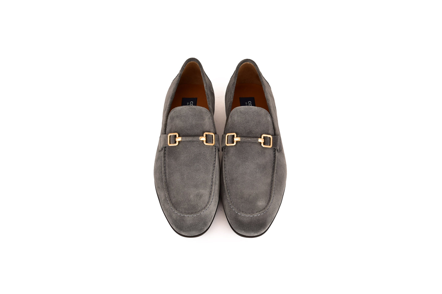 C000205-7373S Soft suede Buckle Loafer-Grey