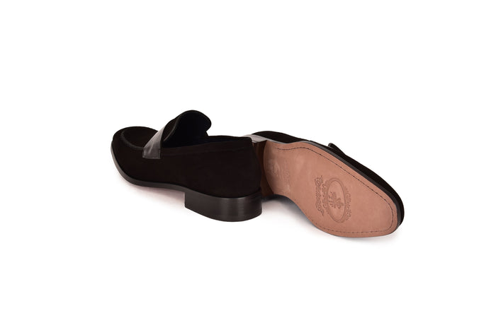 C000211-7425S Loafer-Black Suede