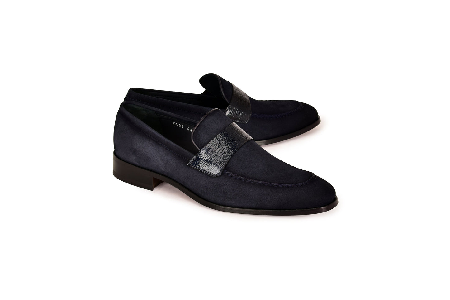 C000212-7425S Loafer-Navy Suede