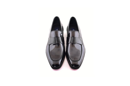 C000210-7425 Formal Loafer-Black Luxe leather