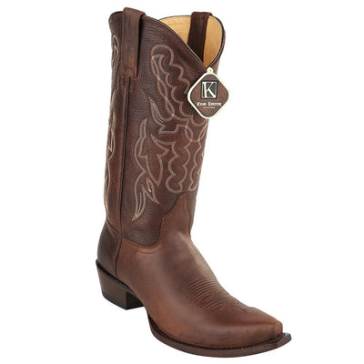 King Exotic Men's Snip Toe Cowboy Boots 2 -01  - from alligatorwarehouse.com