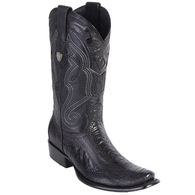 Ostrich Leg Mens Cowboy Boots Dubai Toe 3   - from alligatorwarehouse.com
