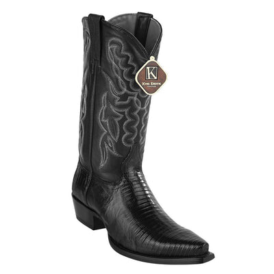 King Exotic Men's Lizard Snip Toe Western Boots 6 -01  - from alligatorwarehouse.com