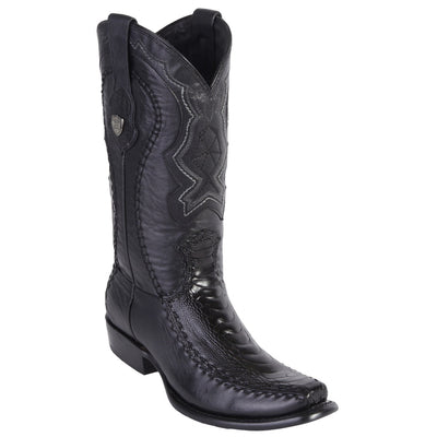 Ostrich Leg Mens Cowboy Boots Dubai Toe 2   - from alligatorwarehouse.com