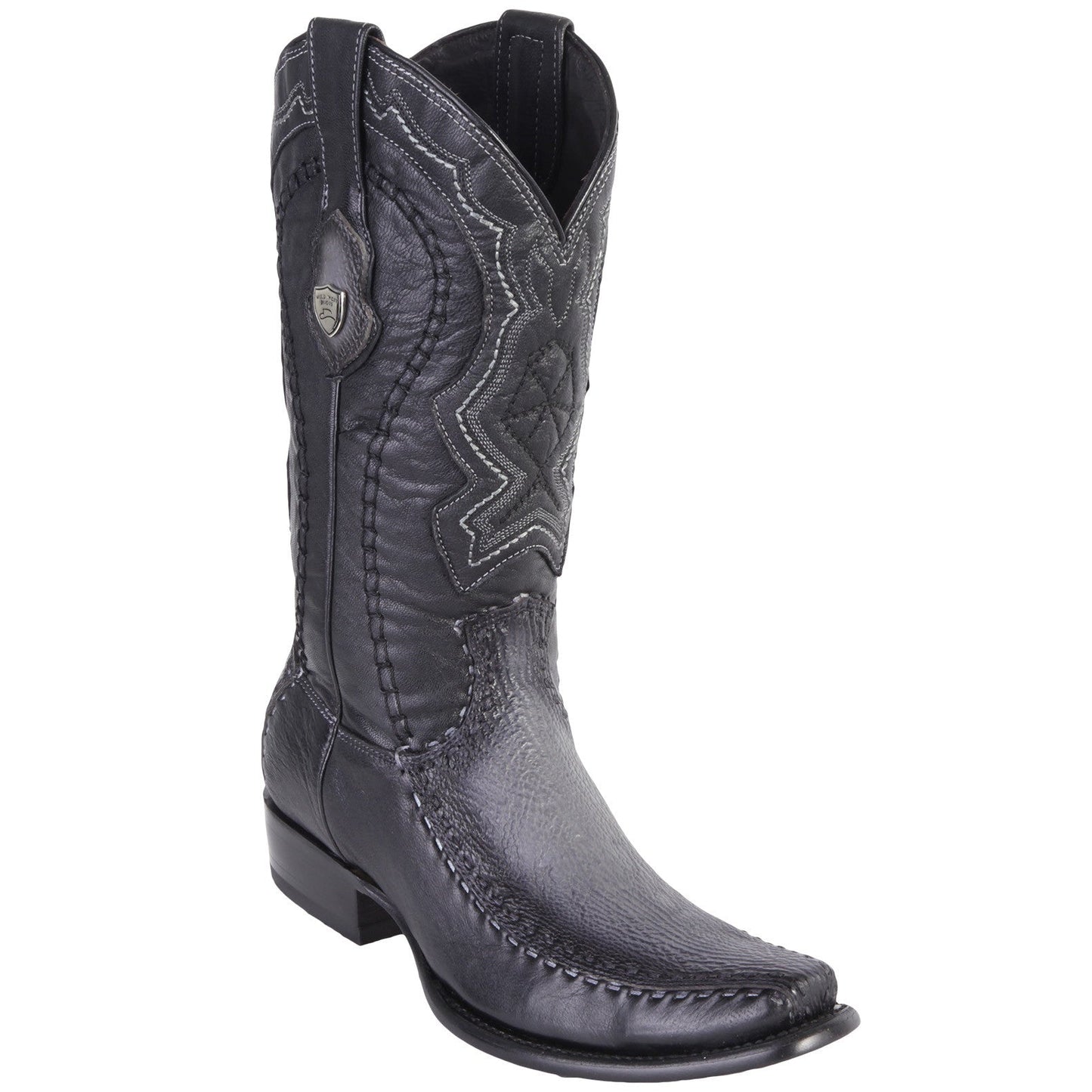 Grey Shark Cowboy Boots Dubai Toe 