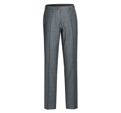 293-5 Men's Two Piece Classic Fit Windowpane Check Dress Suit
