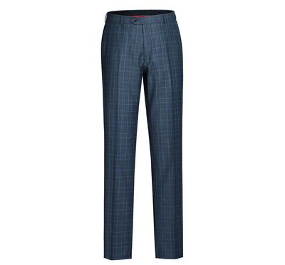 293-6 Men's Two Piece Classic Fit Windowpane Check Dress Suit 7 SO6293-6 classic suits_36S  - from alligatorwarehouse.com