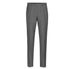 292-2 Men's Two Piece Classic Fit Windowpane Check Dress Suit