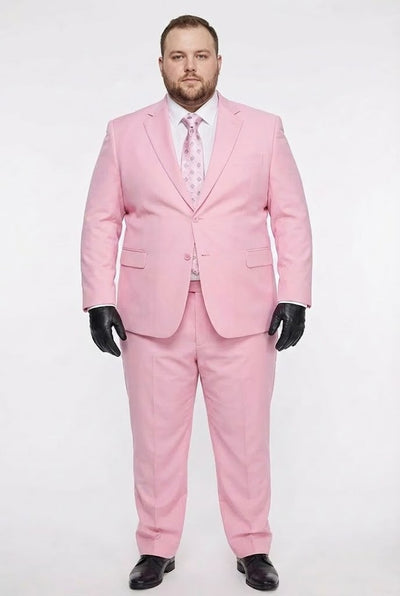 Men’s Pink Two-Piece Suit – Classic Fit Formal Jacket and Tailored Pants 7   - from alligatorwarehouse.com