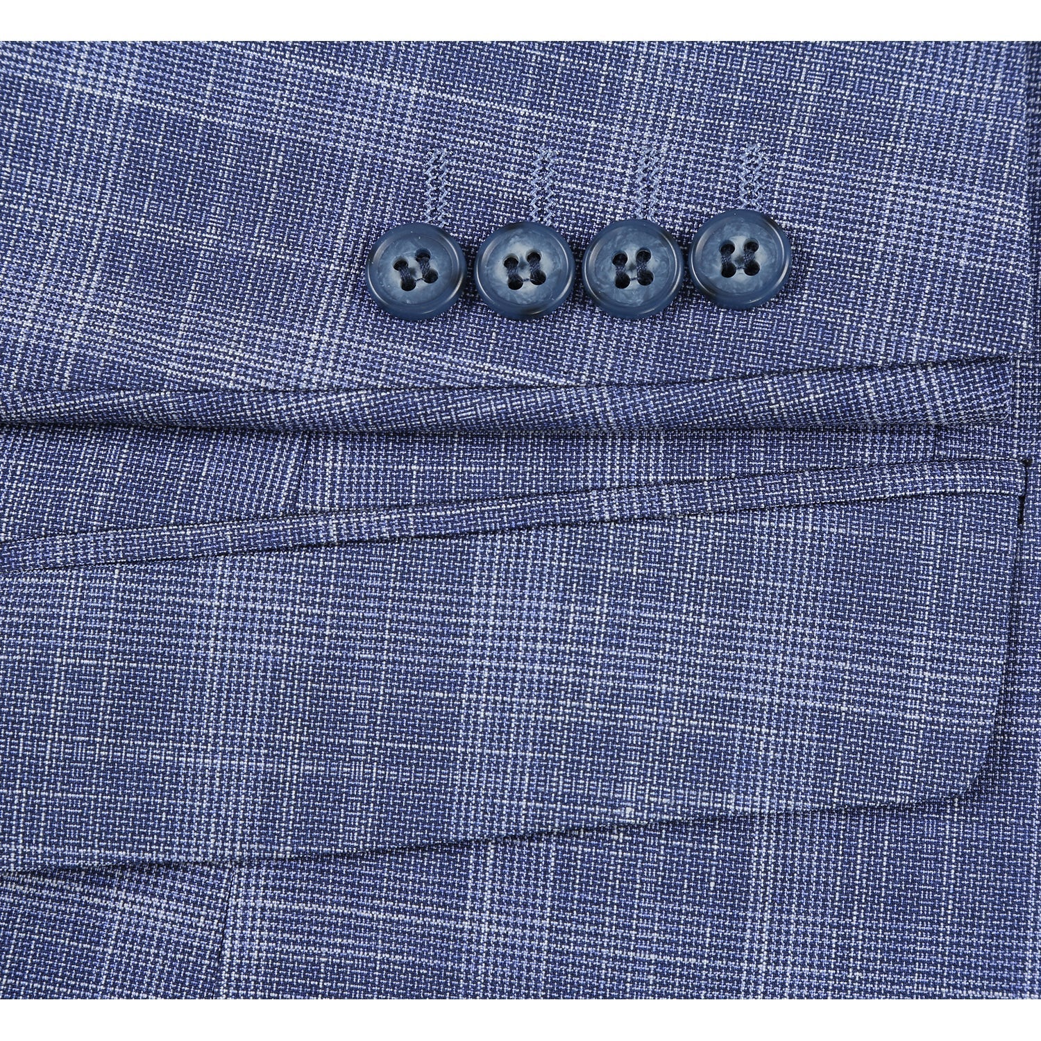 293-24 Men's Slim Fit Checked Suits 7 SO6293-24 slim suits_38L  - from alligatorwarehouse.com