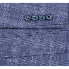 293-24 Men's Slim Fit Checked Suits