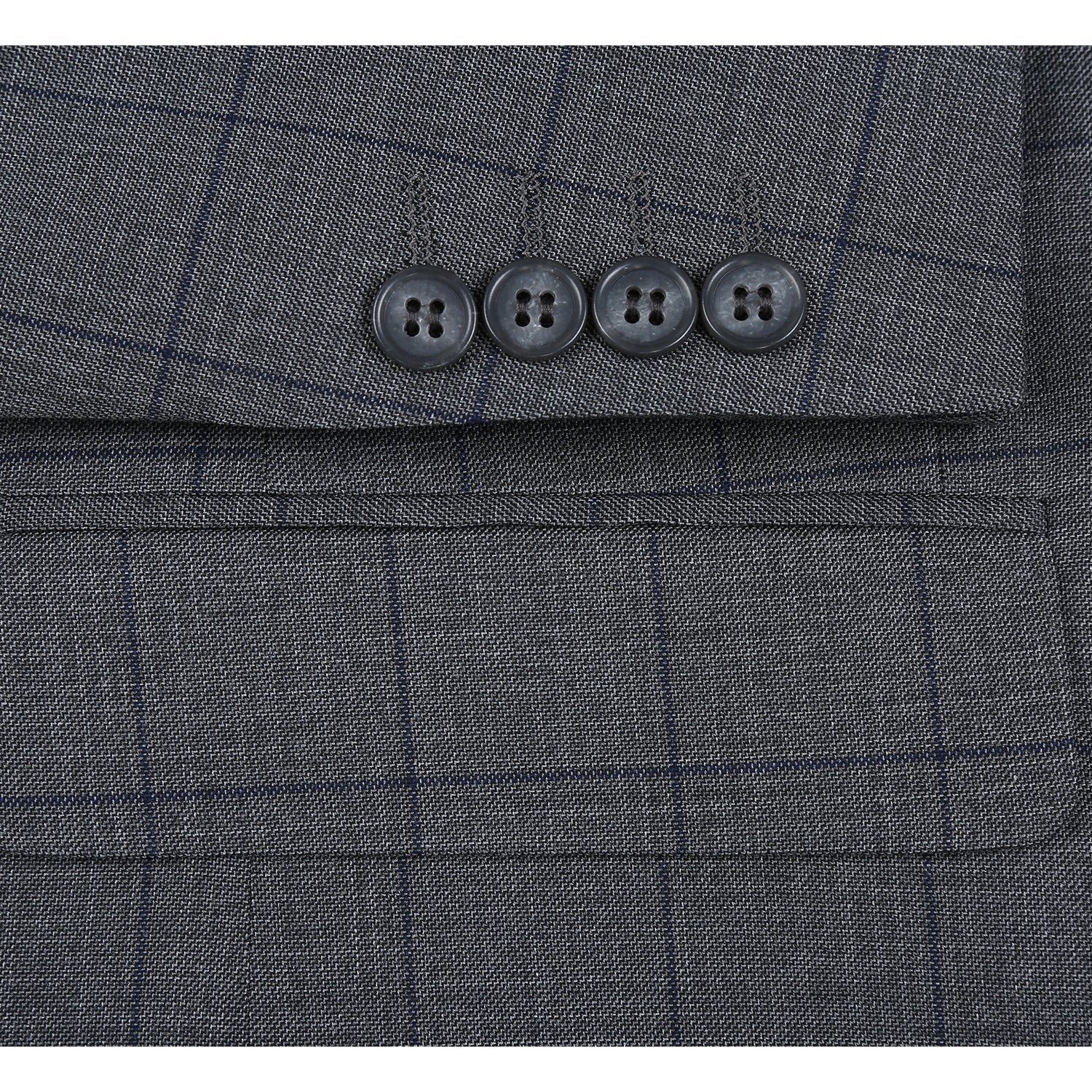 293-44 Men's Double-Breasted New Slim Fit Suits 7 SO6293-44 new slim suits_36R  - from alligatorwarehouse.com
