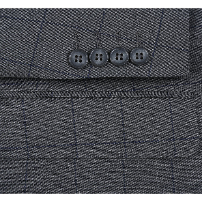 293-44 Men's Double-Breasted New Slim Fit Suits