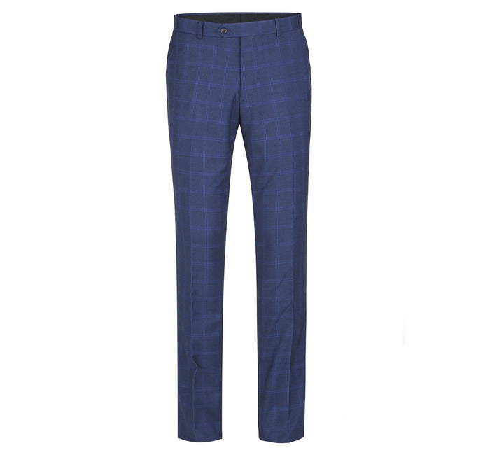292-6 Men's Slim Fit 2-Piece Single Breasted Check Dress Suit