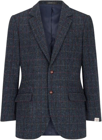 Walker and Hawkes Harris Tweed Blakemore Blazer for Men - Hand-Woven Wool Tweed Jacket with Polyester Lining, Regular Fit 6   - from alligatorwarehouse.com