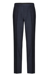 Wool Blend Regular Fit Suit 2 Piece Suit 2 Button in Navy